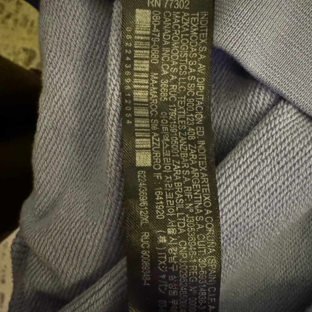 Zara Athleticz Light Gray/Blue Purple Pullover Hoodie - Picture 7 of 10
